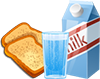 Raisin toast Milk water